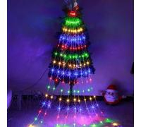 Pzuryhg Waterfall Star Lights, Twinkle Christmas Lights, Fairy String Lights, Waterproof Tree Lights, Christmas Tree Lights, Indoor Waterfall Lights, Outdoor Twinkle Lights, Star LED Lights