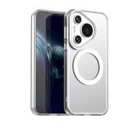 Pzwoxukhov Compatible with Huawei Pura 70 Pro Case Cover,Compatible with Magsafe,Shockproof Magnetic Phone Case,Compatible with Huawei Pura 70 Pro+ Case White