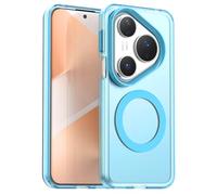 Pzwoxukhov Compatible with Huawei Pura 80 Pro Case Cover,Compatible with Magsafe,Shockproof Magnetic Phone Case,Compatible with Huawei Pura 80 Pro+ Case Blue