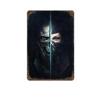 PZXXUEHY Dishonored 2 Game PosterWall Decor Art Metal Tin Poster Modern Bar Decorations30x20cm