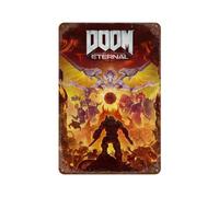 PZXXUEHY Doom Eternal Game PosterWall Decor Art Metal Tin Poster Modern Bar Decorations30x20cm