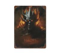 PZXXUEHY Hades, Greek God of The Underworld PosterWall Decor Art Metal Tin Poster Modern Bar Decorations40x30cm