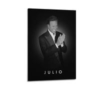 PZXXUEHY Male Singer Julio Iglesias Poster Poster Decorative Painting Canvas Wall Posters And Art Picture Print Modern Family Bedroom Decor Posters 20x30inch(50x75cm)