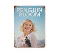PZXXUEHY Movie Poster Penguin BloomWall Decor Art Metal Tin Poster Modern Bar Decorations40x30cm