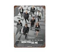 PZXXUEHY Now You See Me Movie PosterWall Decor Art Metal Tin Poster Modern Bar Decorations40x30cm