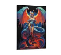 PZXXUEHY Queen Lilith And The Serpent Poster Poster Decorative Painting Canvas Wall Posters And Art Picture Print Modern Family Bedroom Decor Posters 16x24inch(40x60cm)