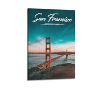 PZXXUEHY San Francisco Poster Poster Decorative Painting Canvas Wall Posters And Art Picture Print Modern Family Bedroom Decor Posters 08x12inch(20x30cm)