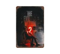 PZXXUEHY Video Game The Evil Within 2 PosterWall Decor Art Metal Tin Poster Modern Bar Decorations30x20cm