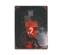 PZXXUEHY Video Game The Evil Within 2 PosterWall Decor Art Metal Tin Poster Modern Bar Decorations40x30cm