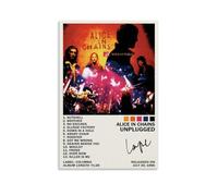 PZYASX Alice in Chains Unplugged Waterproof Poster Wall Painting Canvas Decorative Painting Suitable for Office Bedroom Decoration Living Room Poster 24x36inch(60x90cm) Unframe-style
