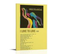 PZYASX I Love To Love Tina Charles Waterproof Poster Wall Painting Canvas Decorative Painting Suitable for Office Bedroom Decoration Living Room Poster 24x36inch(60x90cm) Frame-style