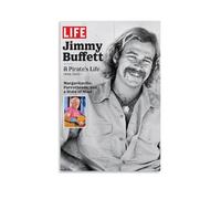 PZYASX Jimmy Buffett Waterproof Poster Wall Painting Canvas Decorative Painting Suitable for Office Bedroom Decoration Living Room Poster 20x30inch(50x75cm) Unframe-style