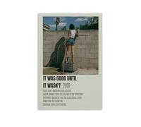 PZYASX Kehlani It Was Good Until It Wasn't Waterproof Poster Wall Painting Canvas Decorative Painting Suitable for Office Bedroom Decoration Living Room Poster 12x18inch(30x45cm) Unframe-style