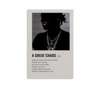 PZYASX Ken Carson A Great Chaos Waterproof Poster Wall Painting Canvas Decorative Painting Suitable for Office Bedroom Decoration Living Room Poster 24x36inch(60x90cm) Unframe-style