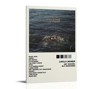 PZYASX Loyle Carner Not Waving But Drowning Waterproof Poster Wall Painting Canvas Decorative Painting Suitable for Office Bedroom Decoration Living Room Poster 16x24inch(40x60cm) Frame-style