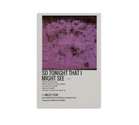 PZYASX Mazzy Star So Tonight That I Might See Waterproof Poster Wall Painting Canvas Decorative Painting Suitable for Office Bedroom Decoration Living Room Poster 08x12inch(20x30cm) Unframe-style