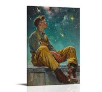 PZYASX Norman Rockwell Waterproof Poster Wall Painting Canvas Decorative Painting Suitable for Office Bedroom Decoration Living Room Poster 20x30inch(50x75cm) Frame-style