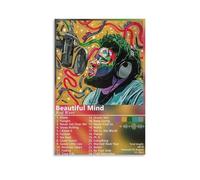 PZYASX Rod Wave Beautiful Mind Waterproof Poster Wall Painting Canvas Decorative Painting Suitable for Office Bedroom Decoration Living Room Poster 12x18inch(30x45cm) Unframe-style