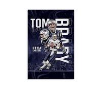PZYASX Tom Brady Waterproof Poster Wall Painting Canvas Decorative Painting Suitable for Office Bedroom Decoration Living Room Poster 08x12inch(20x30cm) Unframe-style