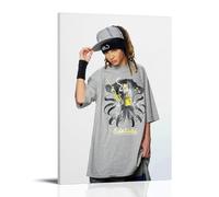 PZYASX Tom Kaulitz Waterproof Poster Wall Painting Canvas Decorative Painting Suitable for Office Bedroom Decoration Living Room Poster 08x12inch(20x30cm) Frame-style