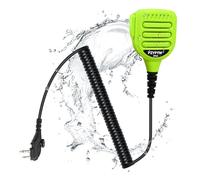PZYPYM Radio Speaker Mic Shoulder Lapel Hand Microphone with 3.5mm Audio Jack Walkie Talkie Hands Free Mikes for Hyt Hytera BD 402 402i 502 502i 612i 482i 362i PD 506 TC508 (Green)