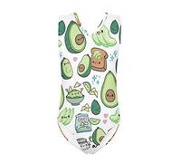PZZ BEACH Gymnastics Leotards Girls One Piece Swimsuit Cute Animals Print Dancewear Activewear Quick Dry