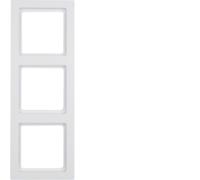 Berker Q.3 Triple Frame White, Velvet 10136099