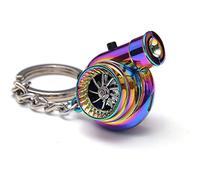 Q&A Car Turbo Keychain Rechargeable Turbo Keychain with Sound and Light,Electric Turbo Keychain,USB Mini Keychain Turbo Key Sleeve Bearing Spinning Model Turbo Charger Ring Key of BOV Sound