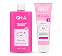 Q+A Curl Defining Shampoo & Conditioner Set (2 x 250ml), Hydrating, Anti-Frizz Hair Care for Wavy, Curly & Coily Hair, with Coconut Oil, Shea Butter & Avocado Extract, Stocking Stuffers