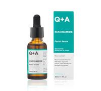 Q+A Niacinamide Serum, a signature blend of Pineapple, Passionfruit, Peach, Goji Berry, and Cantaloupe Melon, rich in antioxidants, protects the skin whilst hydrating and balancing, 30ml