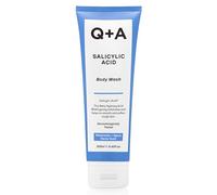 Salicylic Acid Body Wash for Invigorating Body Care, a gel-based shower product that exfoliates, smoothes, and softens the skin, contains Salicylic