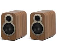 Q Acoustics 3010c Bookshelf Speakers Pair Pin Oak