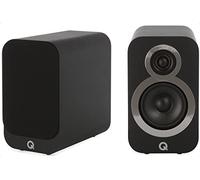 Q ACOUSTICS 3010i Compact Bookshelf Speakers Pair Carbon Black - Featuring 2-way Reflex Enclosure Type, 100mm (4") Bass Driver, and 22mm (0.9") Tweeter - Stereo Hifi/Passive