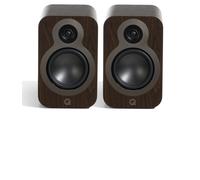 Q Acoustics 3020c Pair of Bookshelf Speakers C3 Cone Driver P2P Claro Walnut