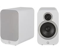 Q ACOUSTICS 3020i Bookshelf Speakers Pair Arctic White - Featuring 2-way Reflex Enclosure Type, 125mm (5") Bass Driver, and 22mm (0.9") Tweeter - Stereo Speakers Hifi/Passive Speakers