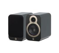 Q ACOUSTICS 3030c Pair of Bookshelf Speakers - Two-way Reflex Enclosure, 5.5" Bass Driver, 2.3 cm Tweeter - Stereo Speakers/Passive Speakers for Home Theatre Sound System (Satin Black)