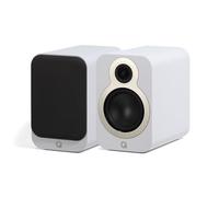 Q ACOUSTICS 3030c Pair of Bookshelf Speakers - Two-way Reflex Enclosure, 5.5" Bass Driver, 2.3 cm Tweeter - Stereo Speakers/Passive Speakers for Home Theatre Sound System (Satin White)