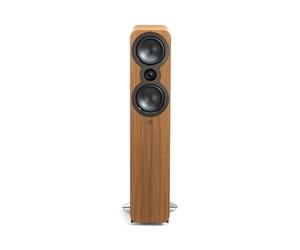 Q Acoustics 3050c Floorstanding Speakers - Pair - 2x 5.5 Continuous Curved Cone Bass Driver, Point-to-Point Braced, HPE (Pressure Equalised) Cabinet, Stereo Speakers for Home Theatre (Pin Oak)