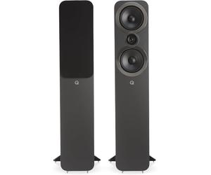 Q ACOUSTICS 3050i Floor Standing Speakers - Pair - 2-way Reflex Enclosure, Bass Driver: 2 x 165 mm (6.5 in), Tweeter: 22 mm (0.9 in) - Tower Stereo/Surround Sound (Graphite Grey)