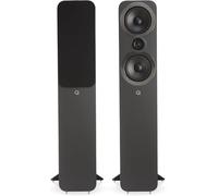 Q ACOUSTICS 3050i Floor Standing Speakers Pair Graphite Grey - 2-way Reflex Enclosure, Bass Driver: 2 x 165 mm (6.5 in), Tweeter: 22 mm (0.9 in) - Tall Stereo/Surround Sound