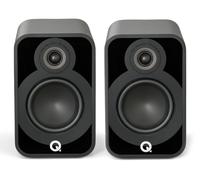 Q Acoustics 5020 Bookshelf Speakers - Matt Black - Free 5m cable + banana plugs.