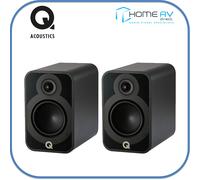 Q Acoustics 5020 Bookshelf Speakers - Matt Black - Free 5m cable + banana plugs.
