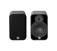 Q Acoustics 5020 Bookshelf Speakers - Matt Black - Free 5m cable + banana plugs.