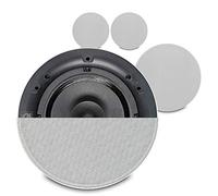 Q Acoustics Qi65CB 6.5" In Ceiling Speakers Set of 4, 60W Slim Profile Ceiling Mountable Speaker Kit for Home Audio & Theatre Systems, Flame Retardant Enclosure & Magnetic Grilles Included
