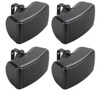 Q-Acoustics Weatherproof Outdoor On-wall Speakers Qi3130 Black 4 Speakers Qi45EW