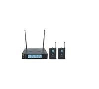 Q-Audio QWM1960BP Dual UHF Wireless Bodypack Microphone System (Channel 38)