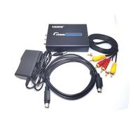 Q-BAIHE RCA CVBS AV to HDMI Converter HD Video AV+S-Video to HDMI Converter Switch 1080P w/USB Power Cord or Power Adapter (UK-Plug)
