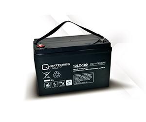 Q-Batteries 12LC-100 / 12V - 107Ah lead accumulator cycle type AGM - Deep Cycle VRLA/Boats/Motorhomes