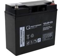 12V 23Ah Deep Cycle AGM VRLA Battery Screw Terminal Q-Batteries 12LCVP-23