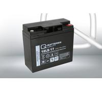 Q-Batteries 12LS-17 12V 17Ah Lead Fleece Battery/AGM VRLA with VdS